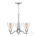 Steel 3-light Chandelier Lighting For Dining Room